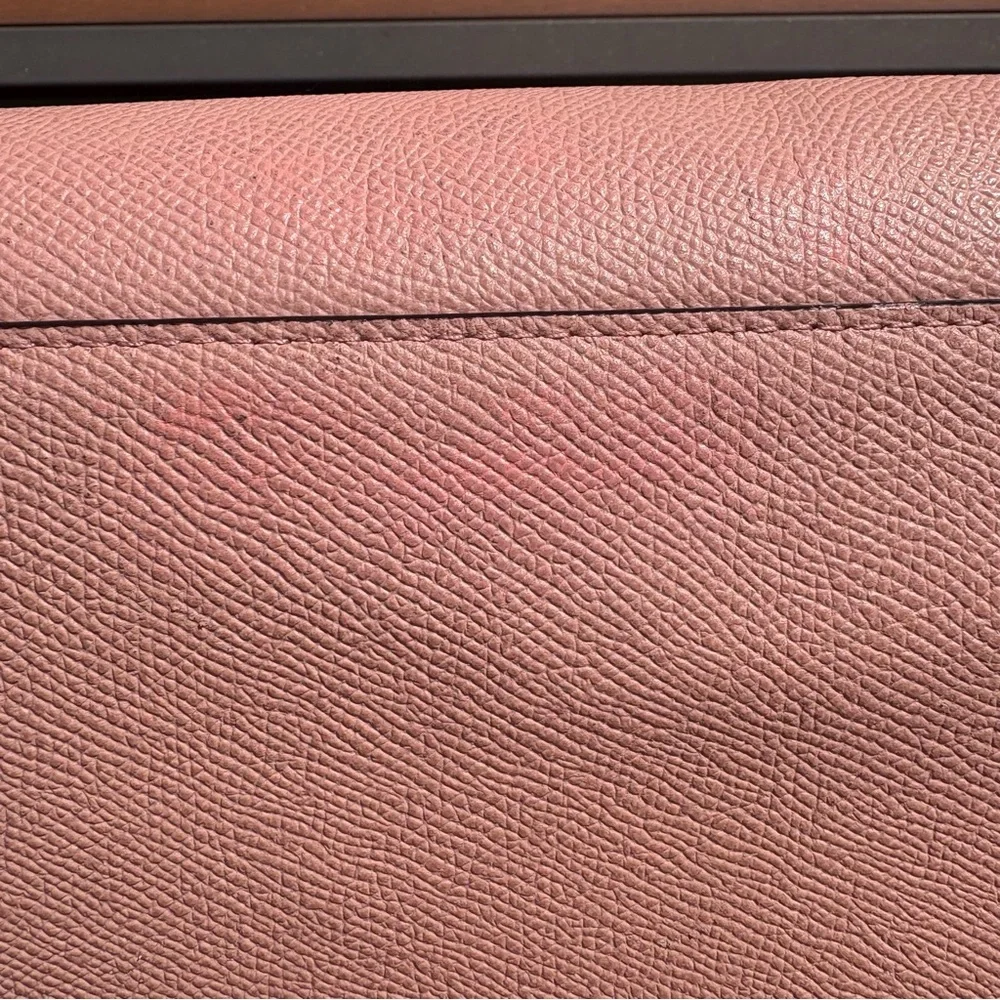 Coach Pink Blush Structured Leather Satchel